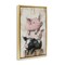 Stupell Industries Pig & Piglet Pile Floating Frame, design by Tina LeCour
